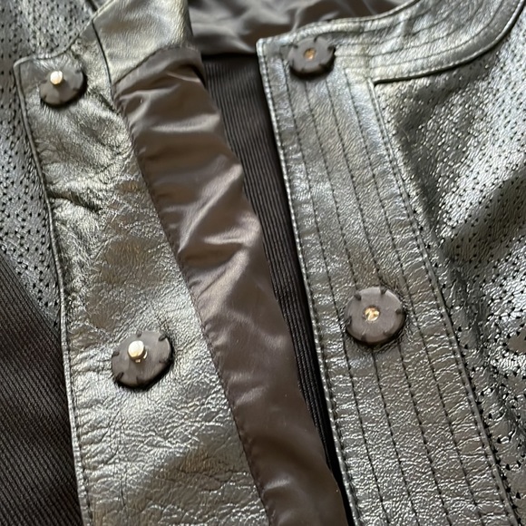 Vintage Nygard Leather and Rayon jacket SIZE M - Picture 7 of 8